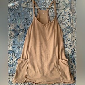 free people hot shot mini dress size xs mocha latte